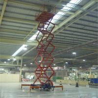 太原液壓升降平台使用維修現場