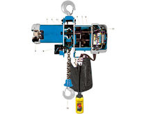 環鏈電動葫蘆剖麵圖