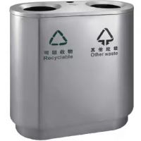 河南天祥不鏽鋼分類果皮箱環衛垃圾桶 支持批發定製