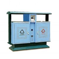 天祥環衛大號垃圾桶二分類鍍鋅果皮箱支持批發定製（小區/學校）