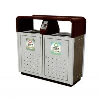 戶外二分類果皮箱環衛垃圾桶 河南天祥     支持訂製