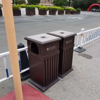 河南天祥戶外垃圾桶環保垃圾箱二分類果皮箱 支持批發定製