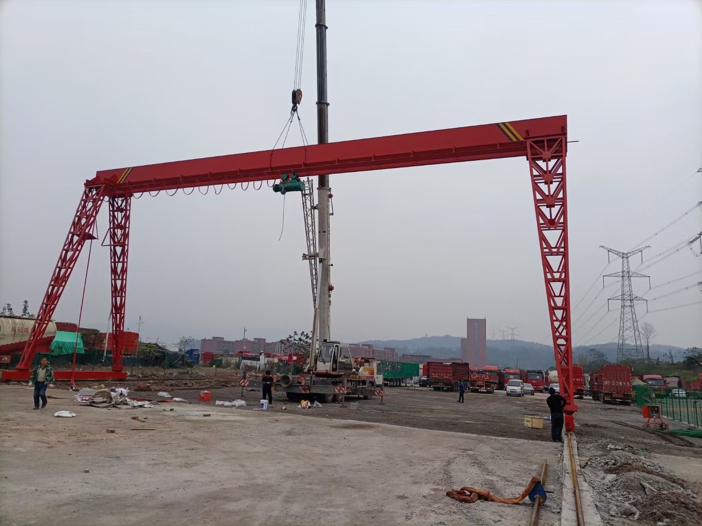 成都收售二手起重機、行吊、龍門吊18782127665